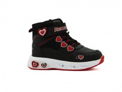 PICASSO PATİK BOT SIYAH KIRMIZI